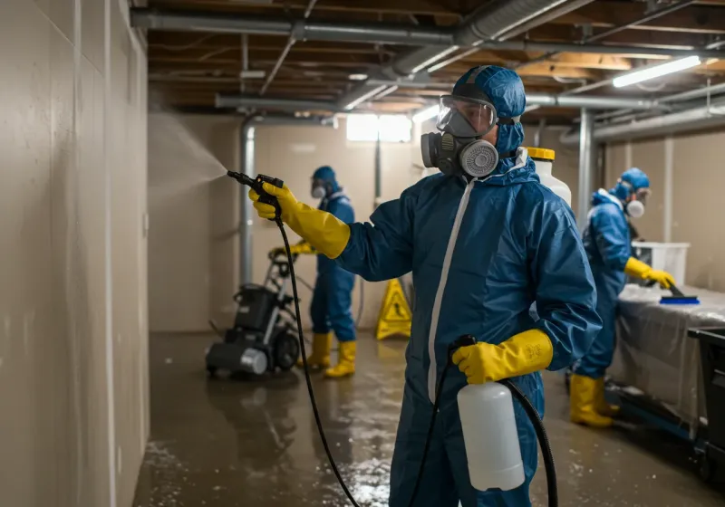 Basement Sanitization and Antimicrobial Treatment process in Mount Zion, GA